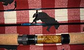 Afzelia Lay Insert Reel Seat for Fly Rod