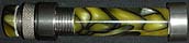 Black & Gold Acrylic Insert Reel Seat for Fly Rod