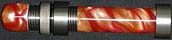 Peach Acrylic Insert Reel Seat for Fly Rod