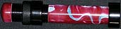 Red & Blue Pearl Acrylic Insert Reel Seat for Fly Rod