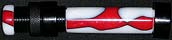 Red & White Acrylic Insert Reel Seat for Fly Rod