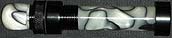 White Acrylic Insert Reel Seat for Fly Rod