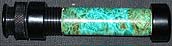 Teal Stabalized Maple Burl Insert Reel Seat for Fly Rod